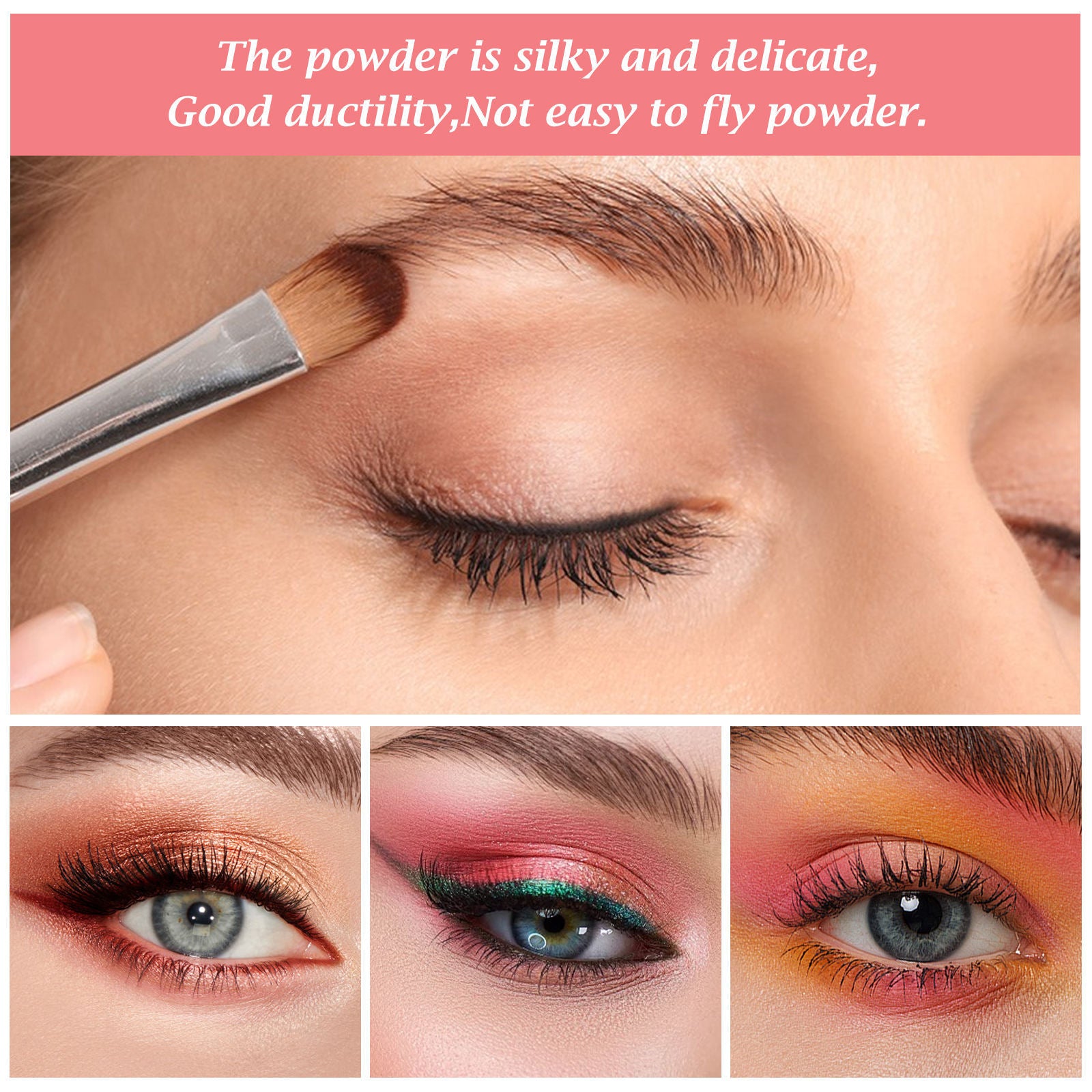 High Pigment Silky 
 12-Color Eyeshadow Palette Makeup Palette