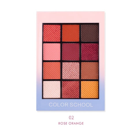 12 Color Matte Eye Shadow Glitter Pallet |Korean Eye Makeup