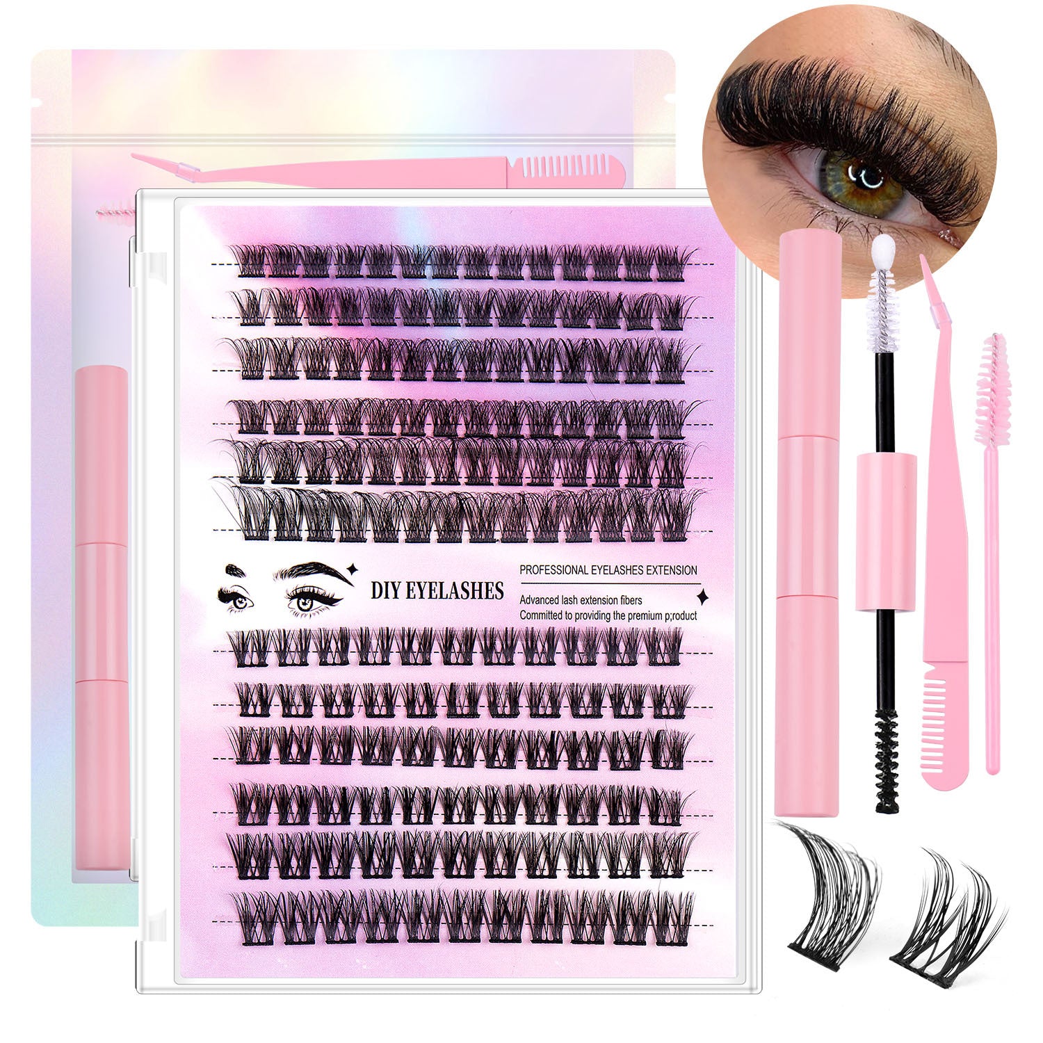 Premium set of 
300 lash clusters