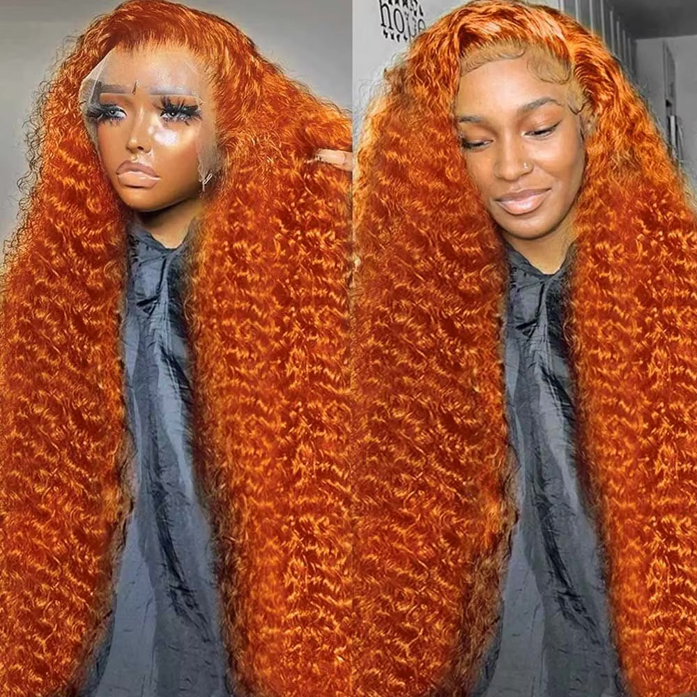 Orange ginger 30 inch                                  13x6 lace front