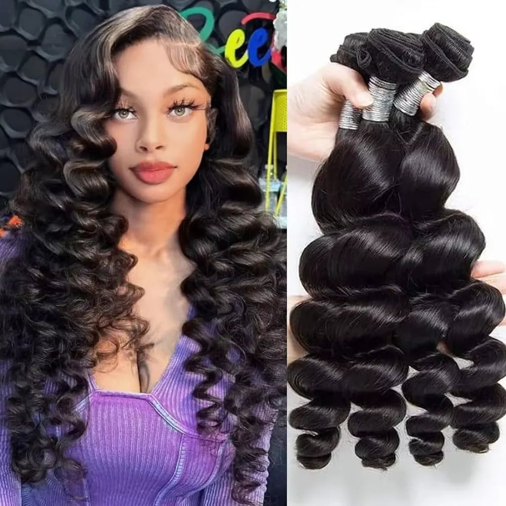 Brazilian Raw Hair Bundles Double Drawn Cuticle Aligned Raw Virgin Unprocessed Human Hair Bundles Human Hair Extension Wigs