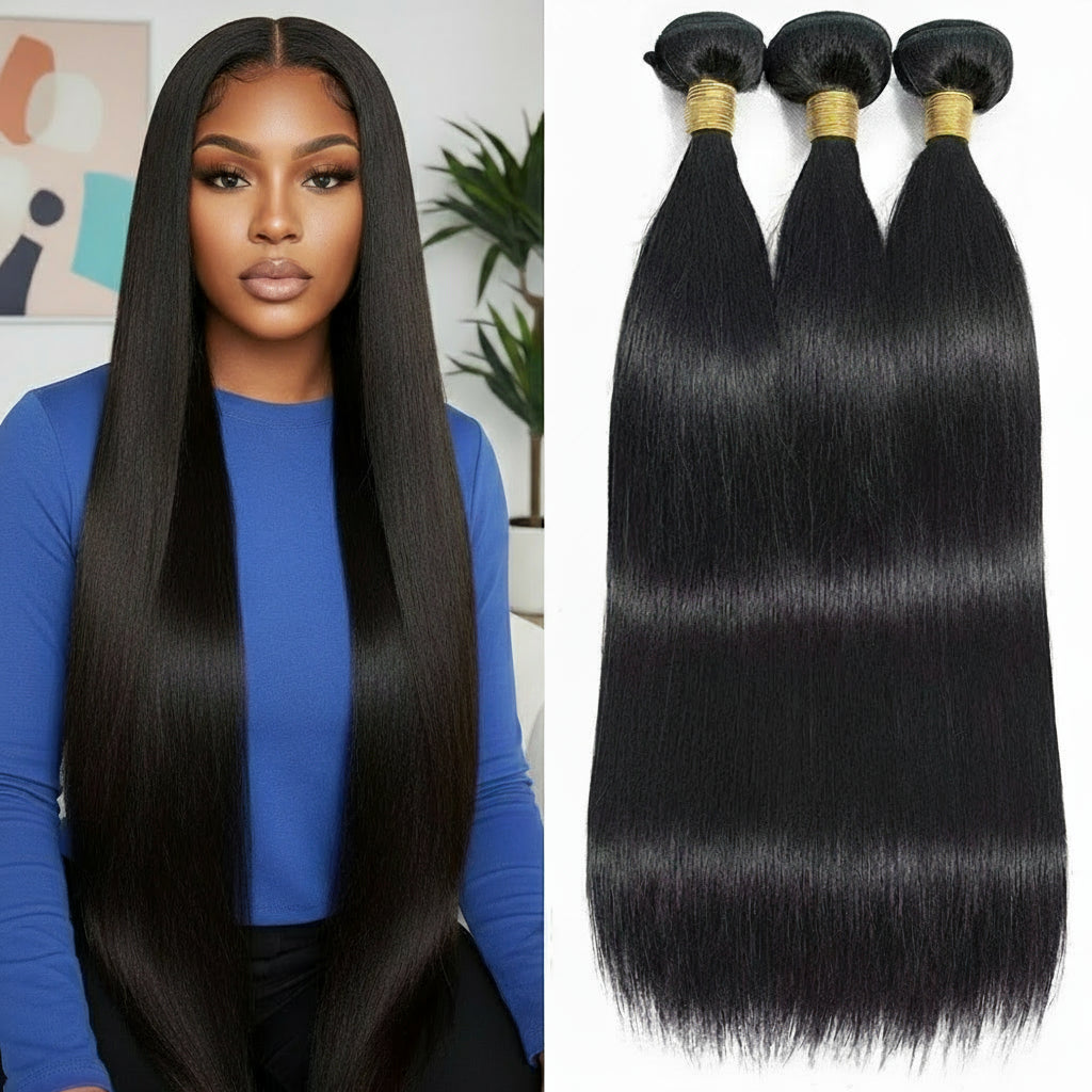Brazilian Raw Hair Bundles Double Drawn Cuticle Aligned Raw Virgin Unprocessed Human Hair Bundles Human Hair Extension Wigs