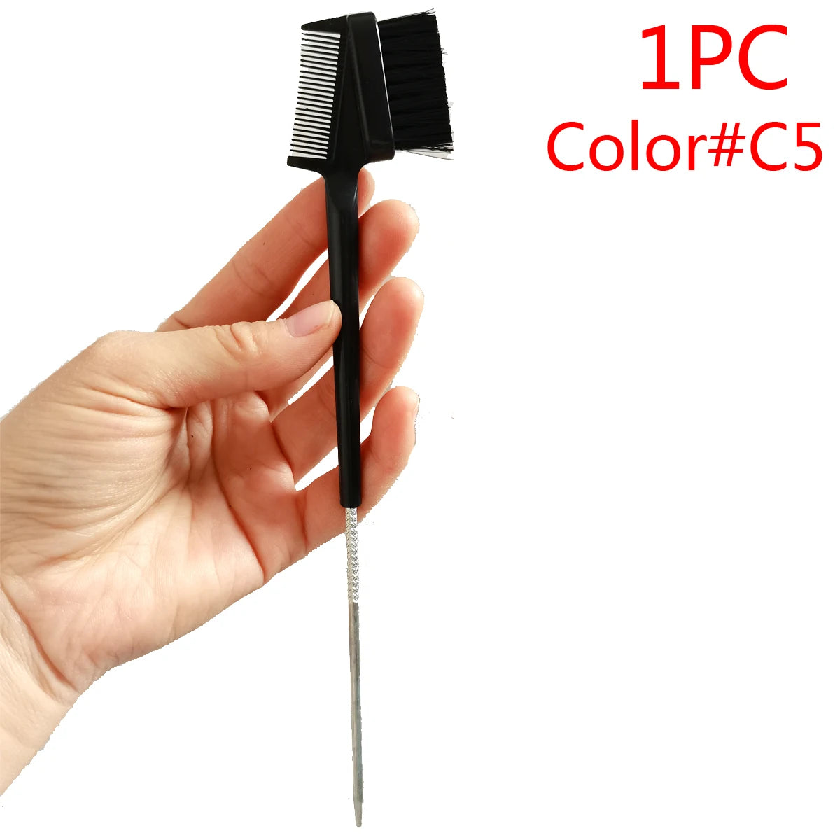 1PC Rat Tail Double sided edge brush