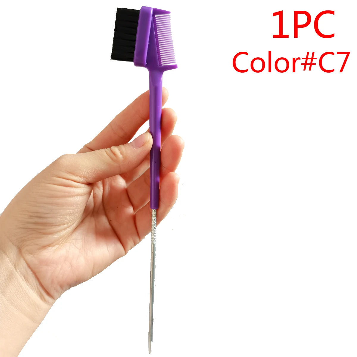 1PC Rat Tail Double sided edge brush