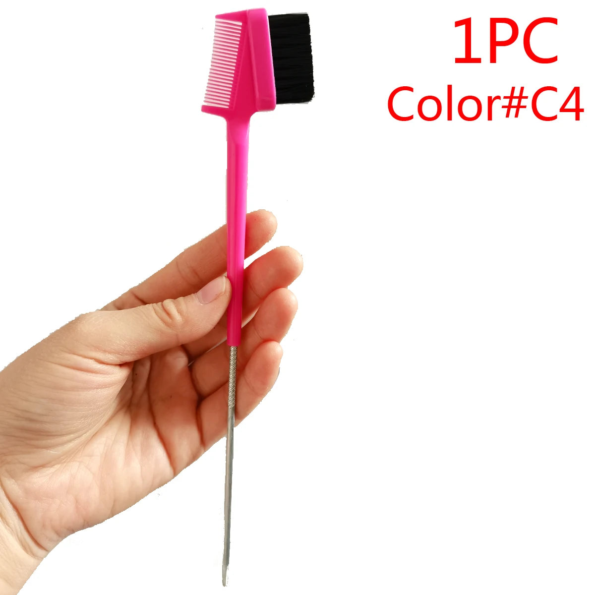 1PC Rat Tail Double sided edge brush
