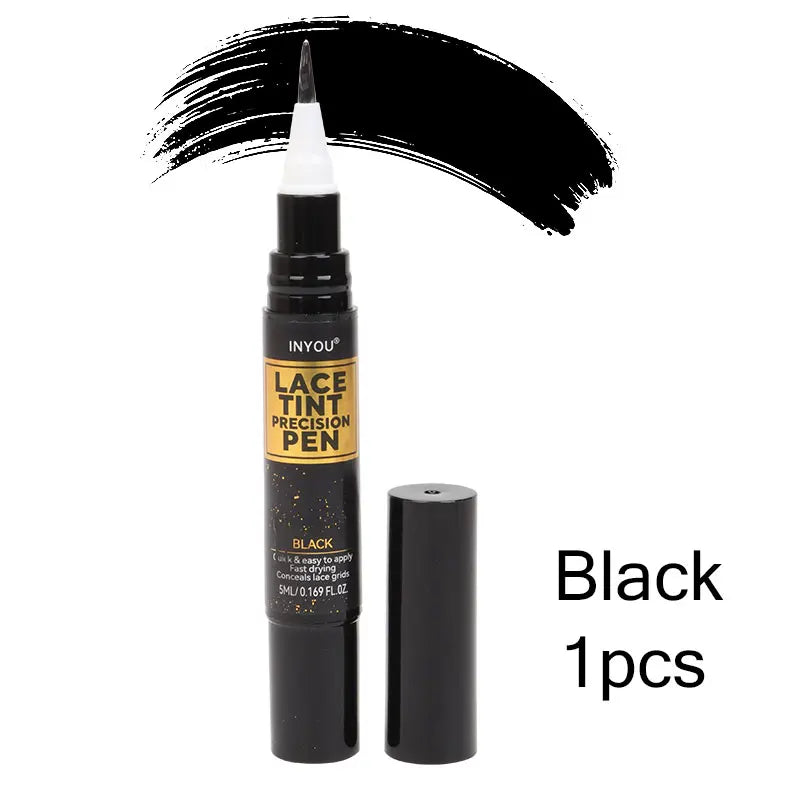Strong Lace Tint Pen Precison Pen Black ,Medium Dark ,Light Brown 5Ml 0.17Oz