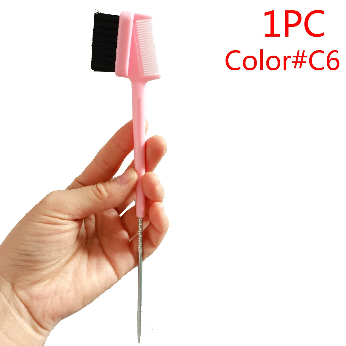1PC Rat Tail Double sided edge brush