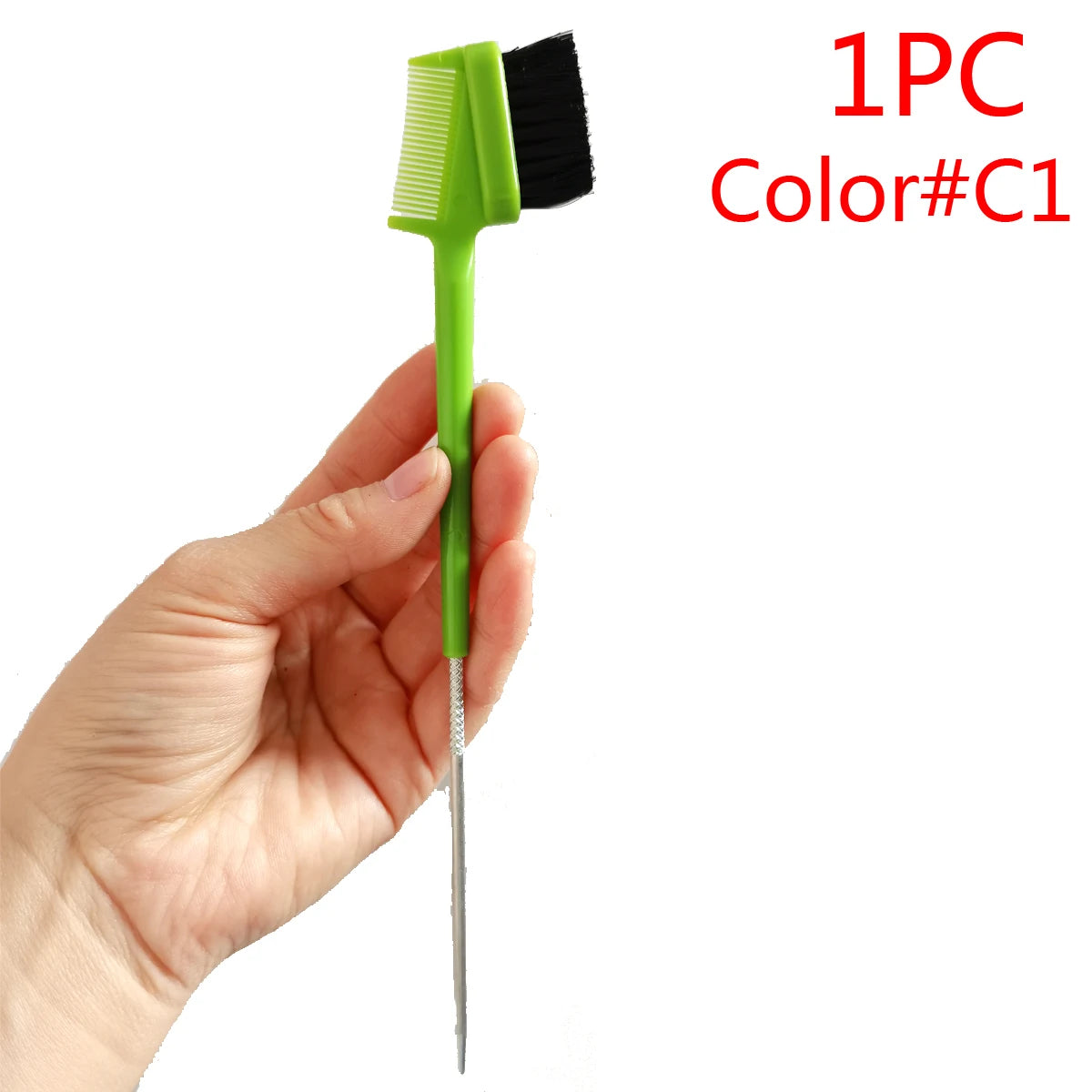 1PC Rat Tail Double sided edge brush
