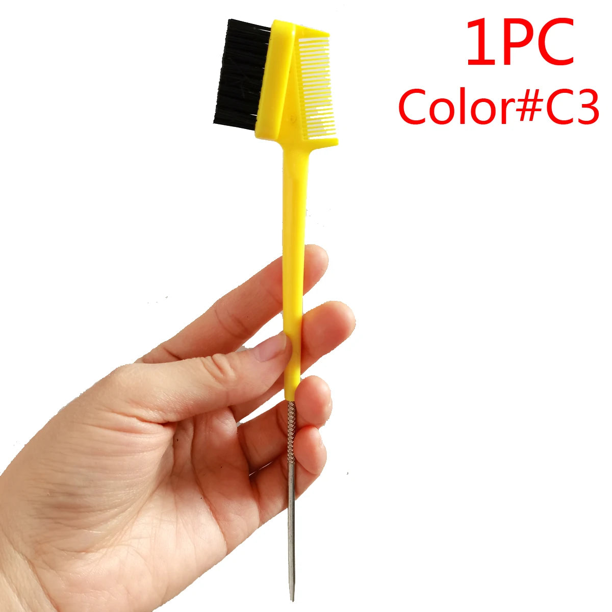 1PC Rat Tail Double sided edge brush