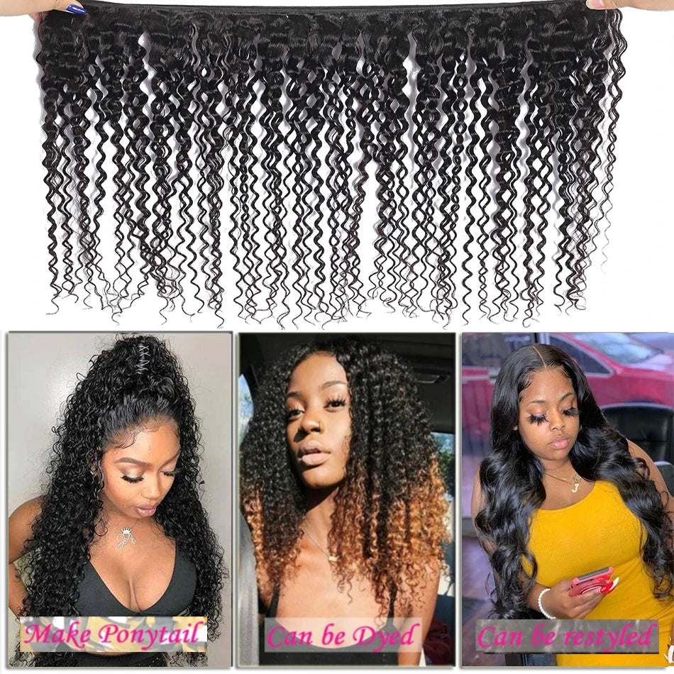 Real Indian kinky curly bundles