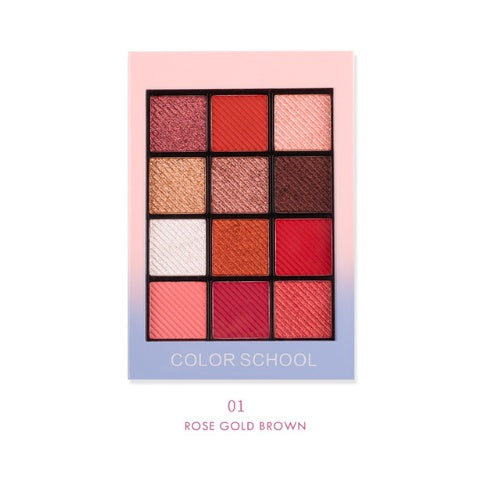 12 Color Matte Eye Shadow Glitter Pallet |Korean Eye Makeup