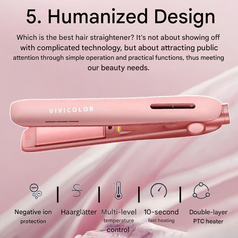 Two in One Curler & Straighter, Compact and Portable