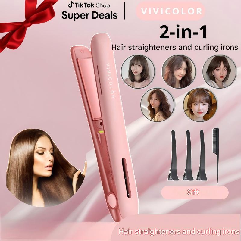 Two in One Curler & Straighter, Compact and Portable