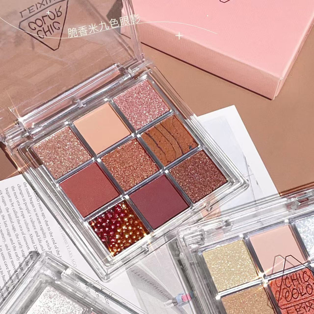 Glitter Nude Makeup Eye Shadow Plate