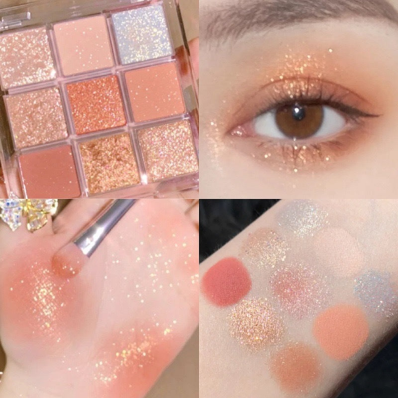 Glitter Nude Makeup Eye Shadow Plate