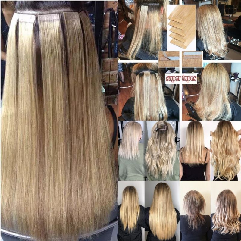 20 pcs Virgin Blonde Hair Tape In's