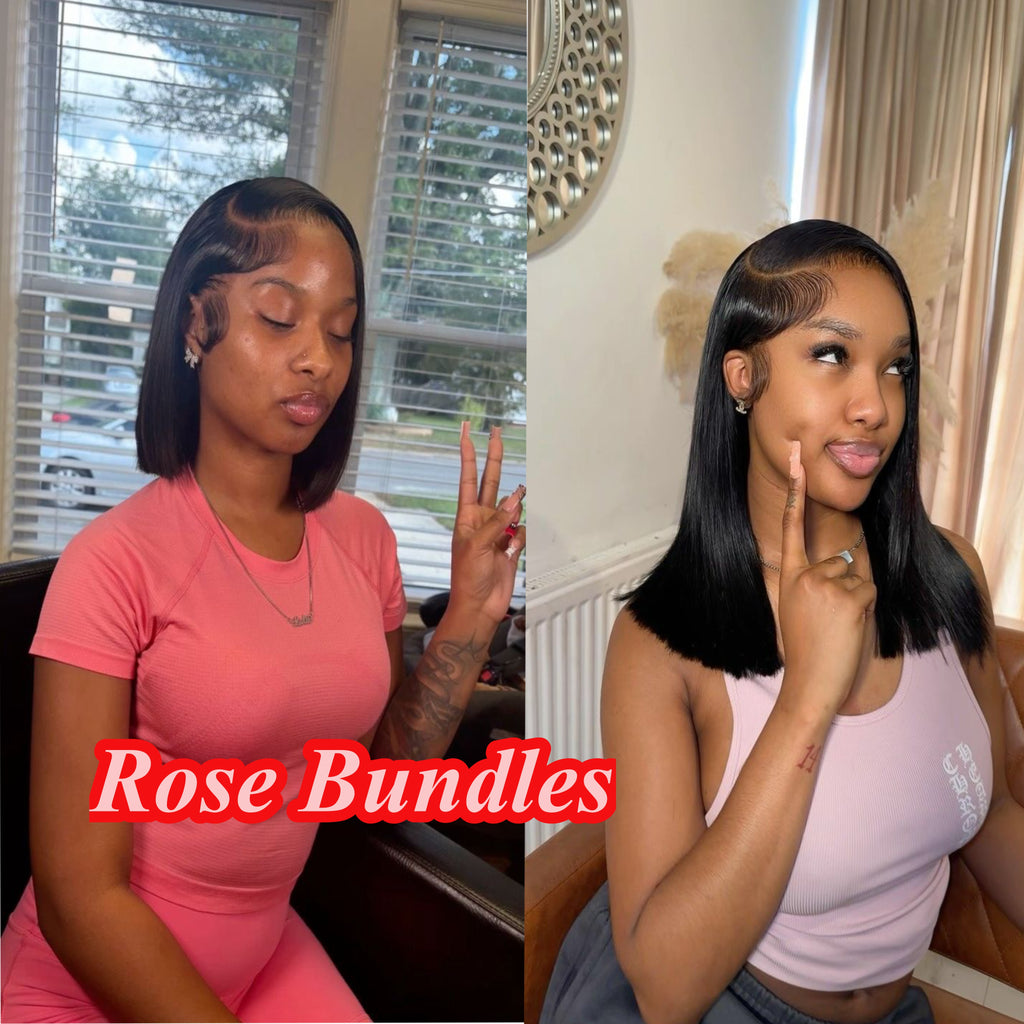 Bob Wigs Human Hair 13X6 Lace Front Wigs 220 Density Short Straight Hd Transparent Lace Frontal Wigs Brazilian Closure For Women