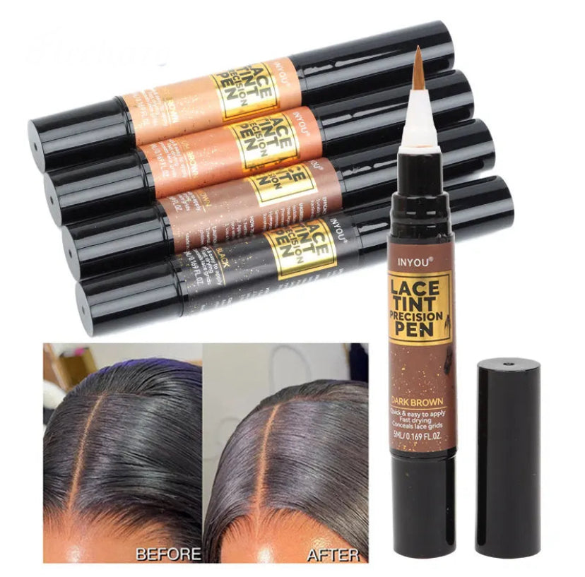 Strong Lace Tint Pen Precison Pen Black ,Medium Dark ,Light Brown 5Ml 0.17Oz