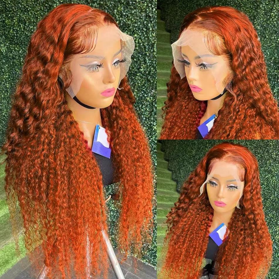 Orange ginger 30 inch                                  13x6 lace front