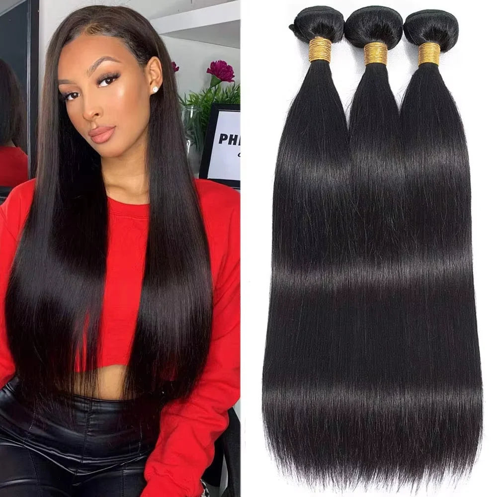 Brazilian Raw Hair Bundles Double Drawn Cuticle Aligned Raw Virgin Unprocessed Human Hair Bundles Human Hair Extension Wigs