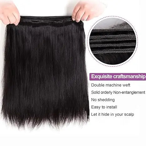 Brazilian Raw Hair Bundles Double Drawn Cuticle Aligned Raw Virgin Unprocessed Human Hair Bundles Human Hair Extension Wigs
