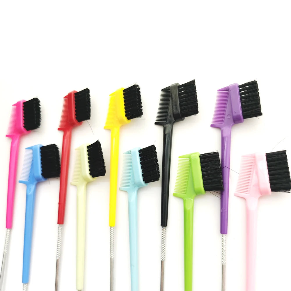 1PC Rat Tail Double sided edge brush