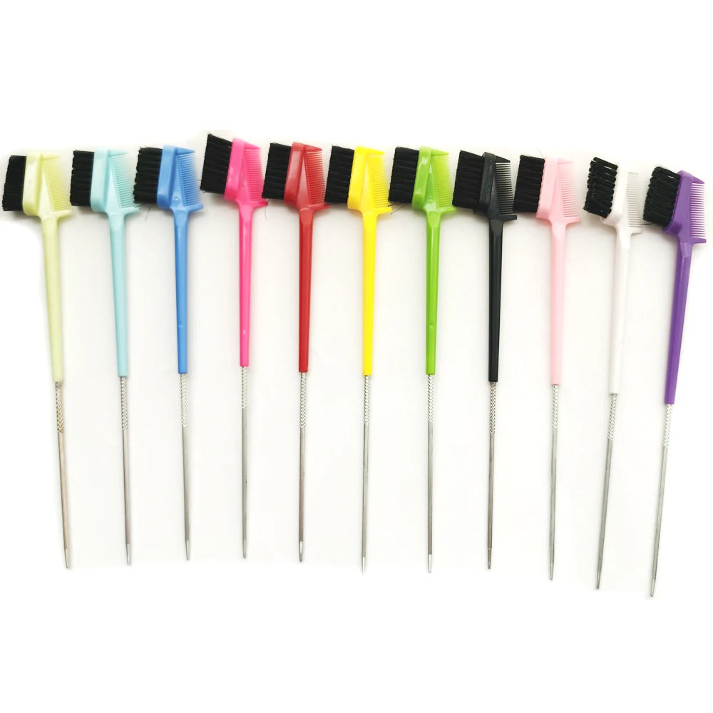 1PC Rat Tail Double sided edge brush