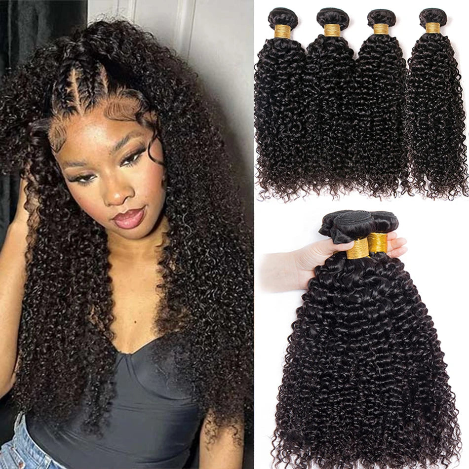 Indian kinky curly bundles