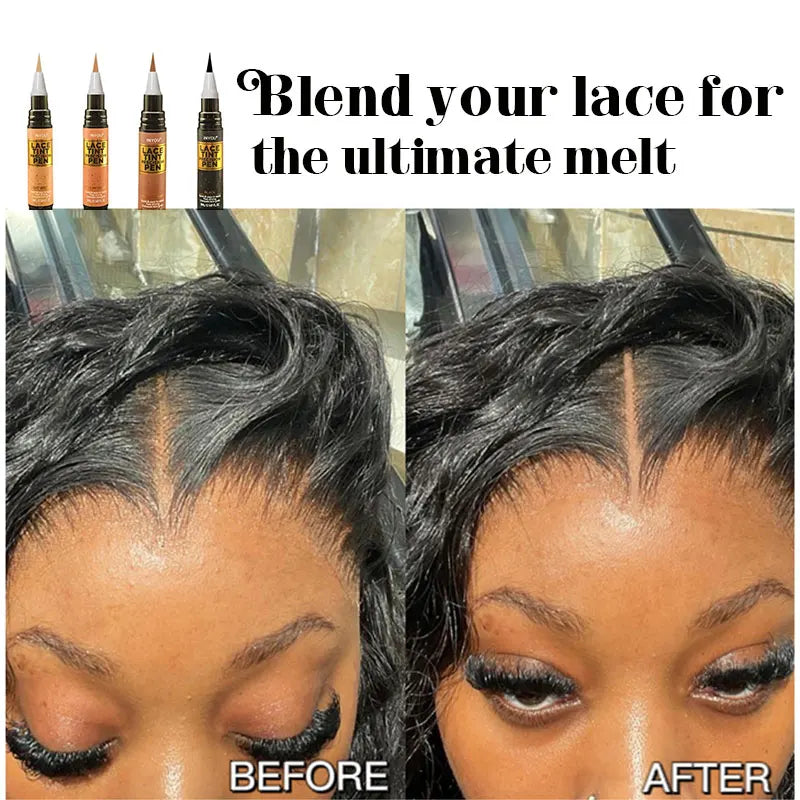 Strong Lace Tint Pen Precison Pen Black ,Medium Dark ,Light Brown 5Ml 0.17Oz