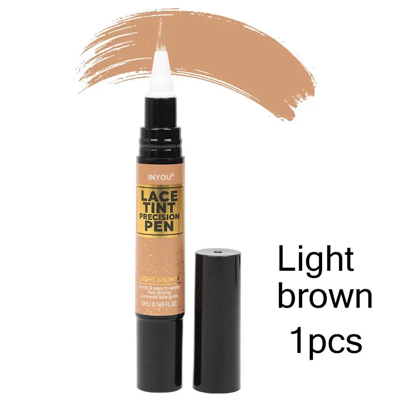 Strong Lace Tint Pen Precison Pen Black ,Medium Dark ,Light Brown 5Ml 0.17Oz
