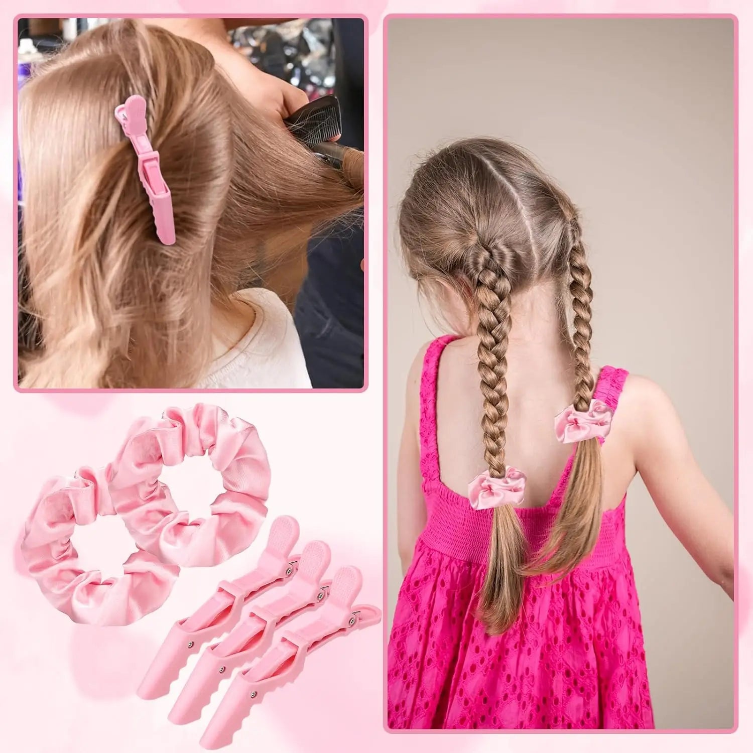 Combs Set for Natural, Curly, Wet/Dry, Black Hair, Flex Detangling Brush set for Hair Style and Cuting, No Pain and Easy Clean