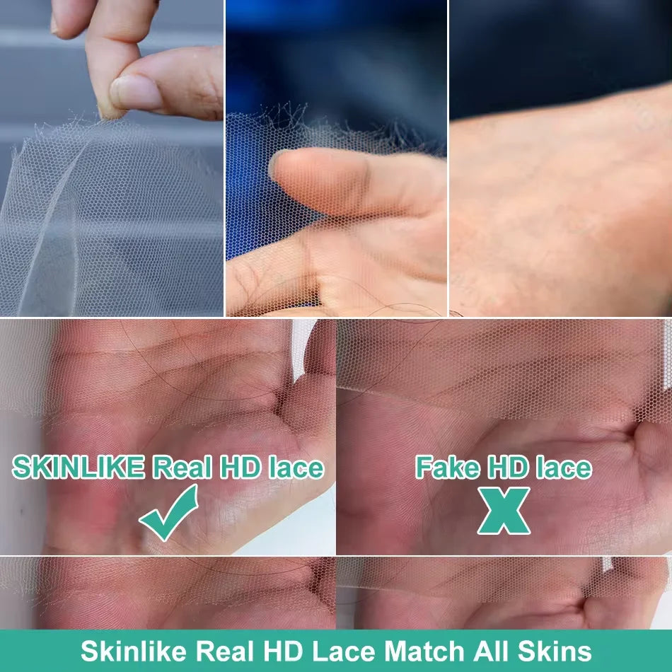 Dark Blue 13x4 HD Lace Front       Pre Plucked Blue Body Wave Transparent Lace