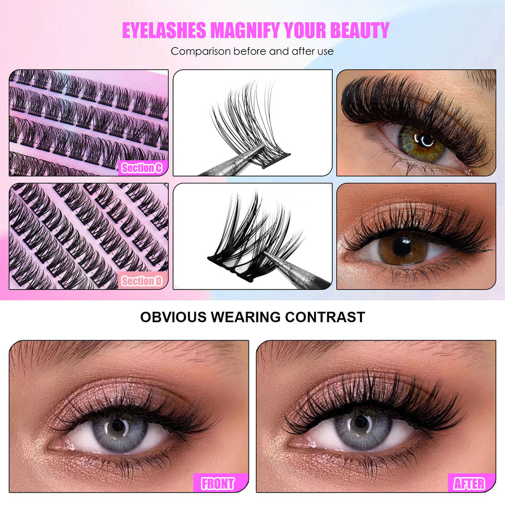 Premium set of 
300 lash clusters