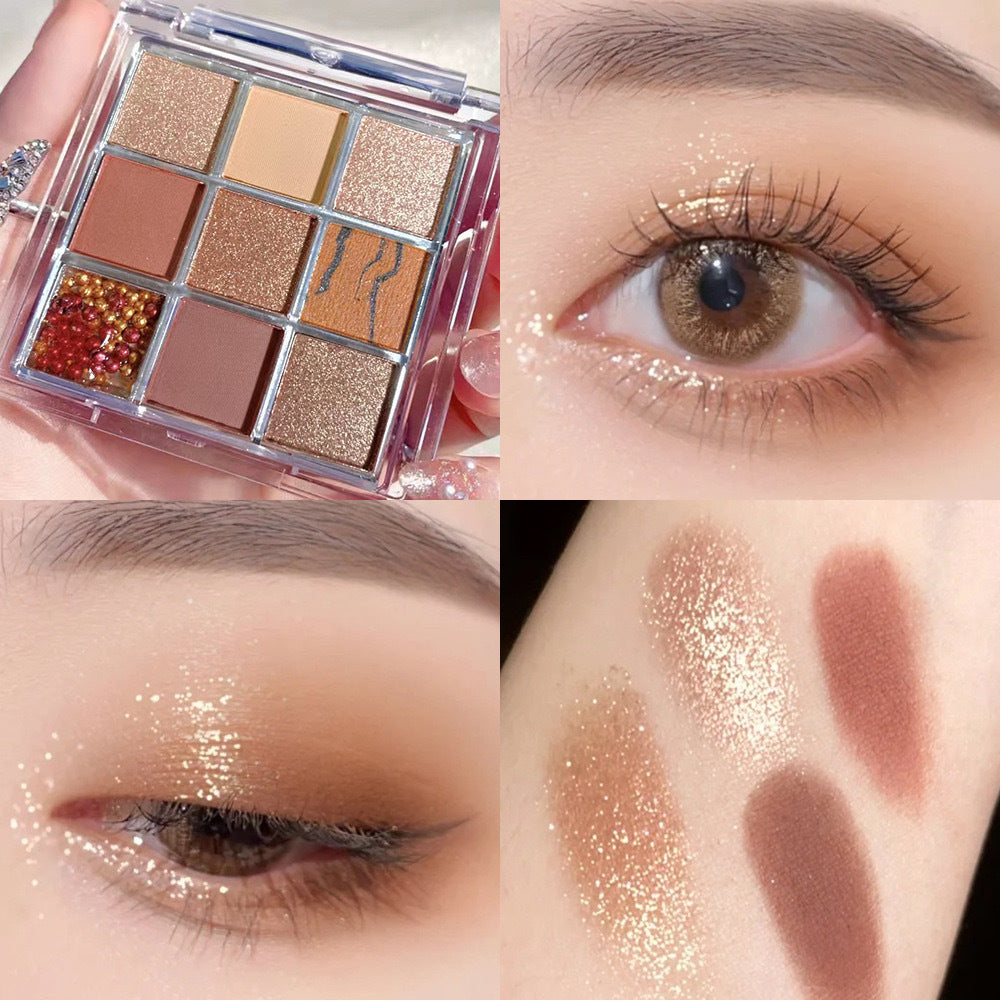 Glitter Nude Makeup Eye Shadow Plate